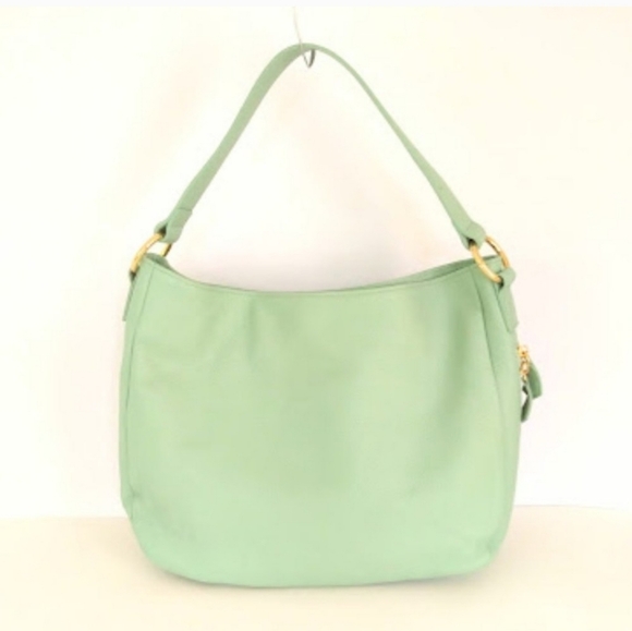 Laggo Taylor Mint Green/Blue Leather Hobo - Picture 3 of 9